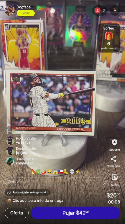 Fernando Tatis Jr. Topps Card