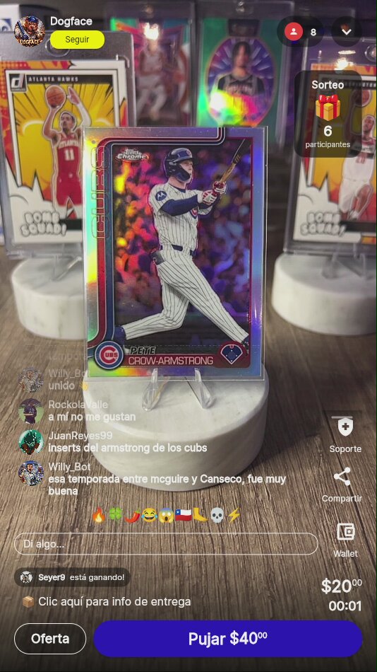 Pete Crow-Armstrong Topps Chrome
