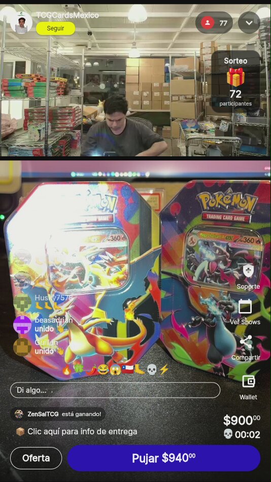 Latas Pokémon Charizard y Lucario