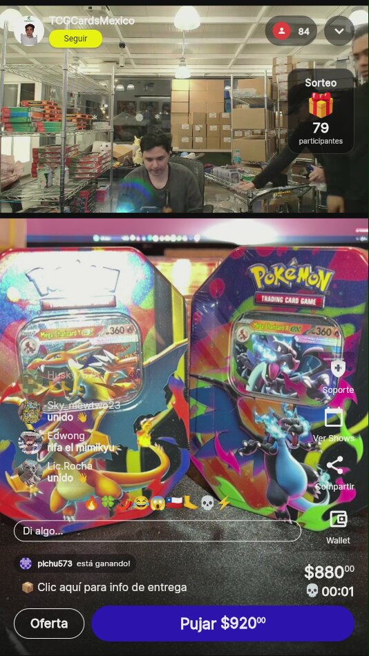 Pokémon Mega Charizard Tin Doble