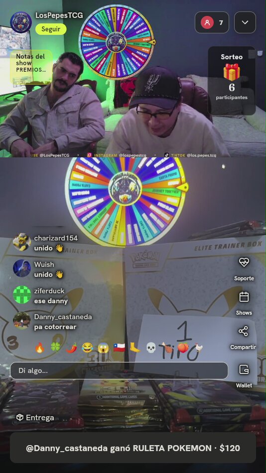 Tiro de Ruleta Pokémon TCG