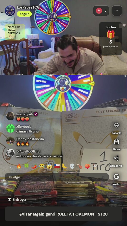 Tiro de Ruleta Pokémon TCG