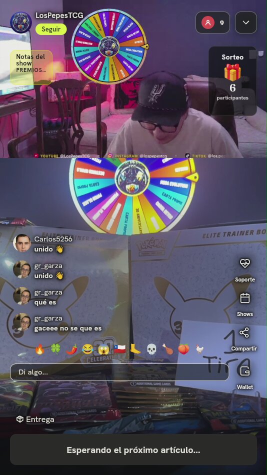 Tiro de Ruleta Pokémon TCG