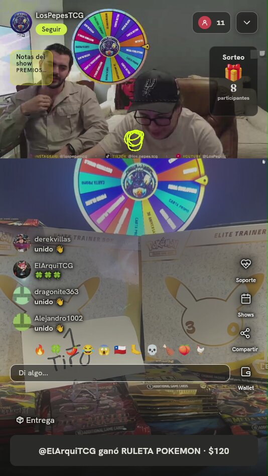 Tiro de Ruleta Pokémon TCG