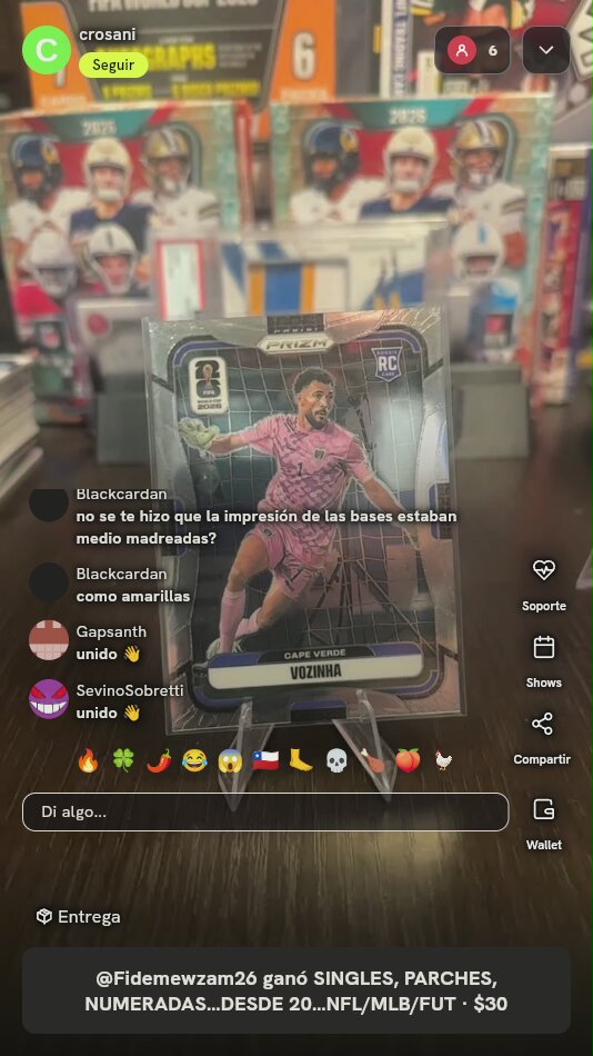 Carta Vozinha Panini Prizm 2026