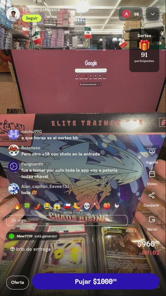 Pokémon ETB Chaos Rising