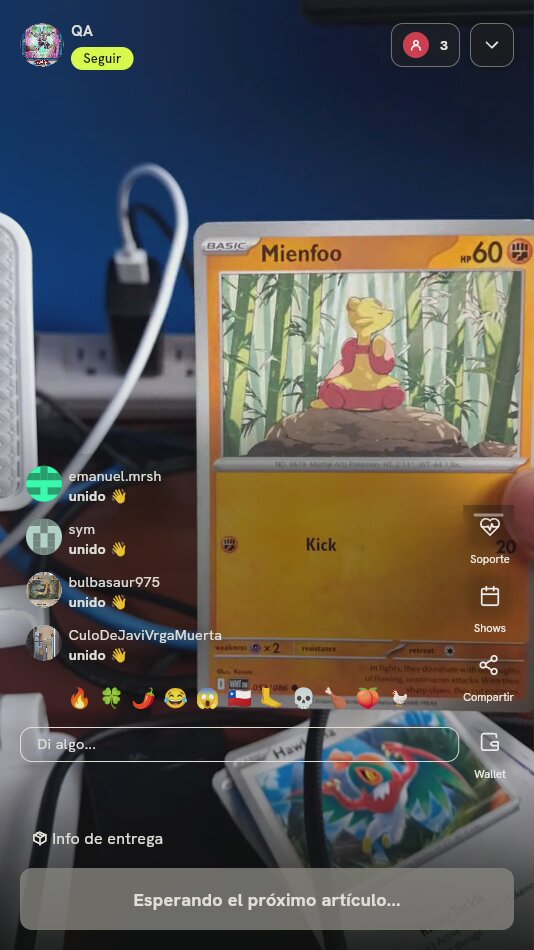 Carta Pokémon Mienfoo White Flare