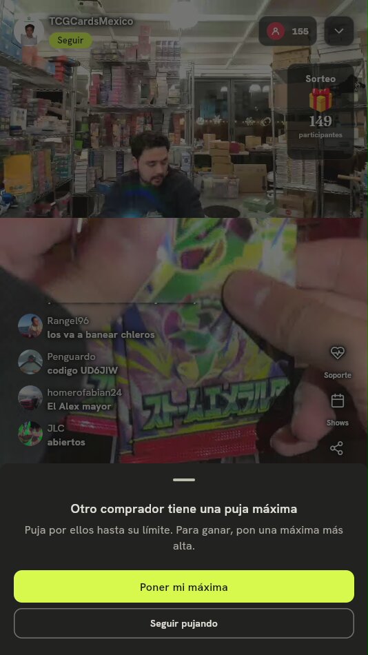 Sobres Pokémon Storm Emeralda M6