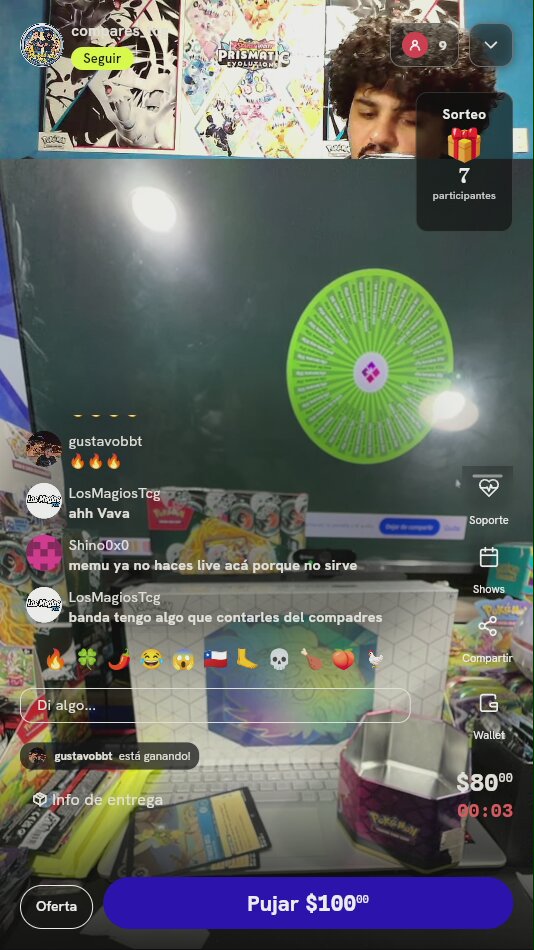 Giro en ruleta Pokémon TCG