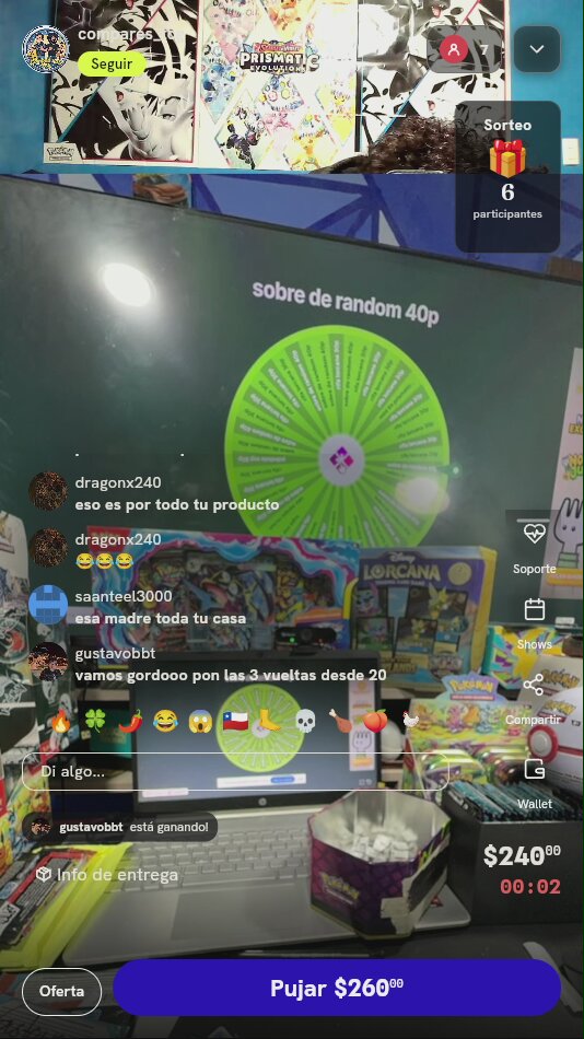 3 Giros de Ruleta Misteriosa TCG