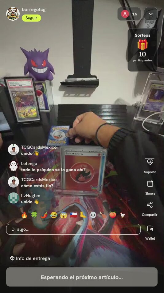 Carta Energía Psíquica Holo Pokémon