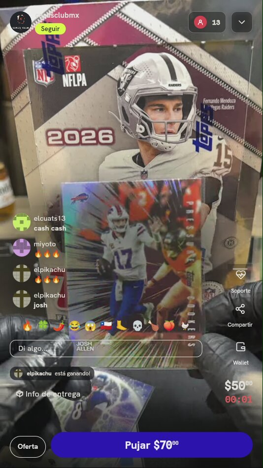Carta Josh Allen Pressure Cookers