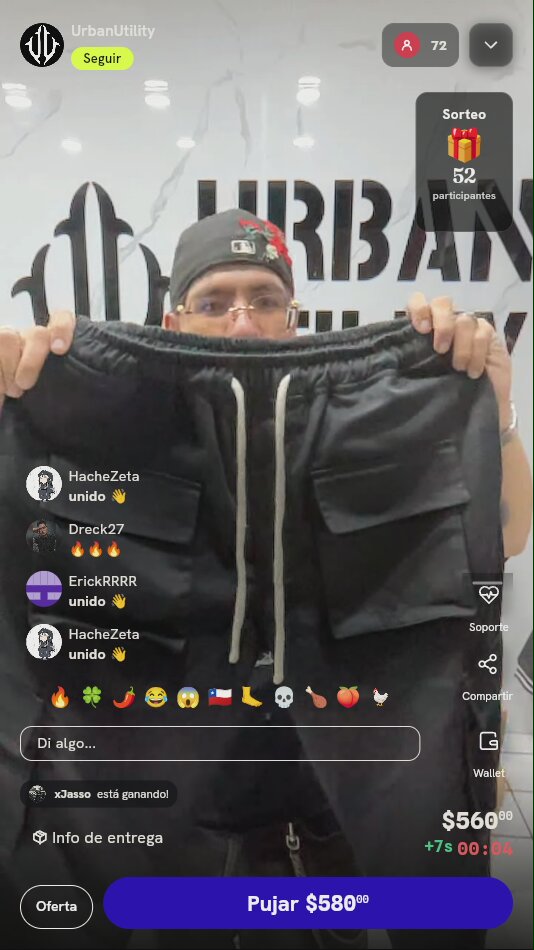 Pantalón Cargo Negro Crosar
