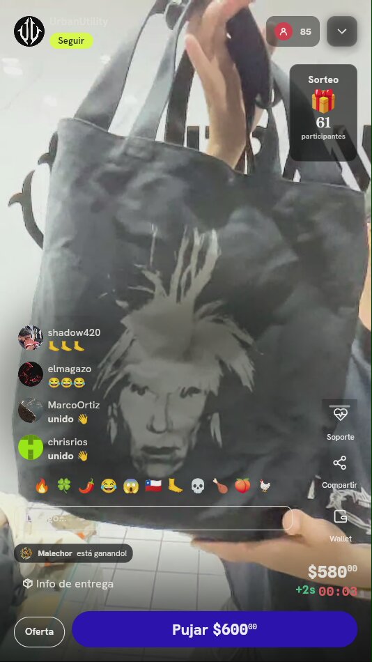 Bolsa Tote Uniqlo KAWS Warhol