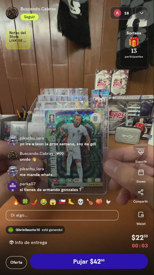 Carta Panini Adrenalyn XL Harry Kane