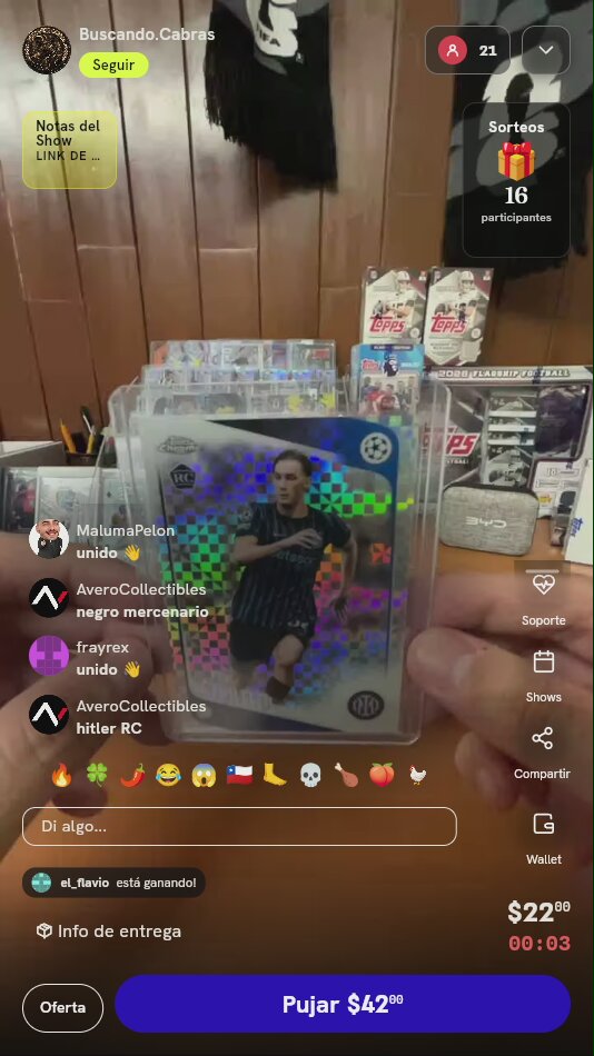 Carta Topps Chrome UEFA Inter Milán