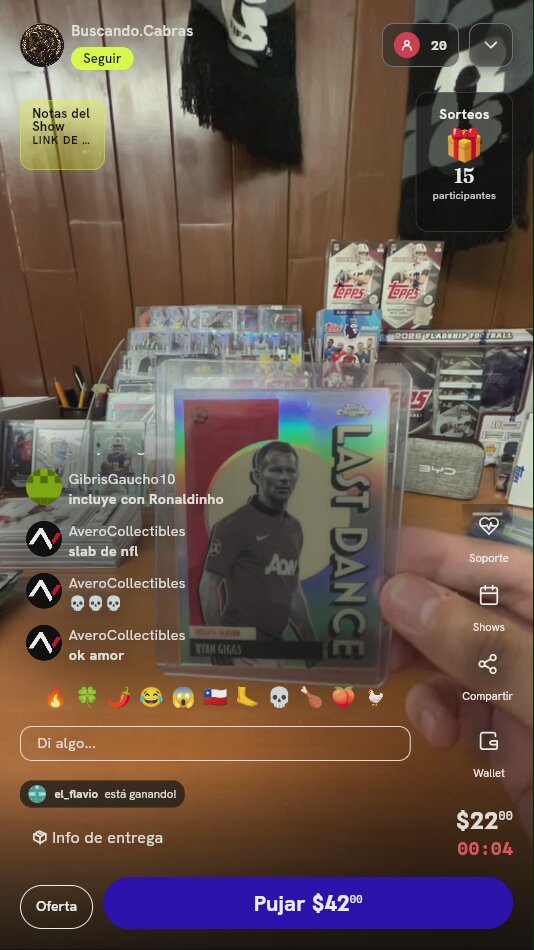 Carta Ryan Giggs Topps Chrome