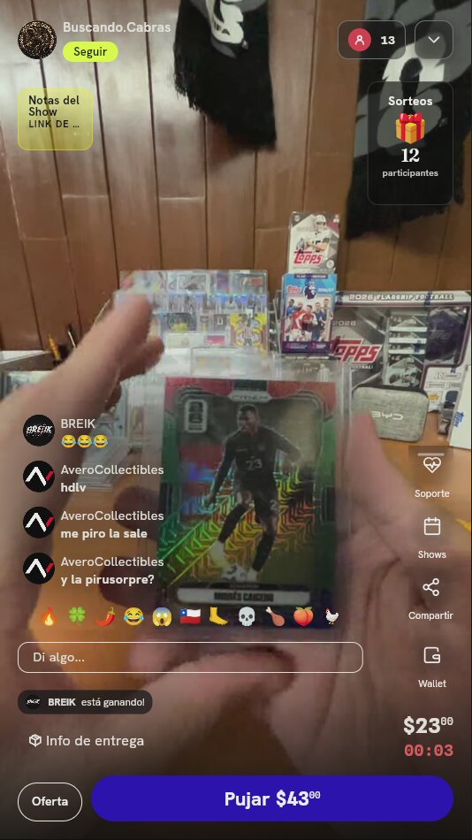 Carta Panini Prizm Moisés Caicedo