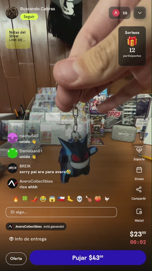 Llavero de Pokémon Gengar