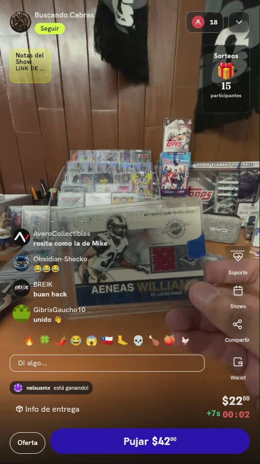 Carta jersey de Aeneas Williams