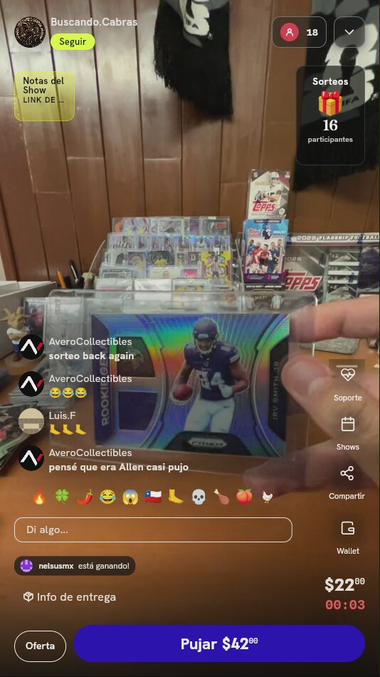 Carta Irv Smith Jr. Panini Prizm