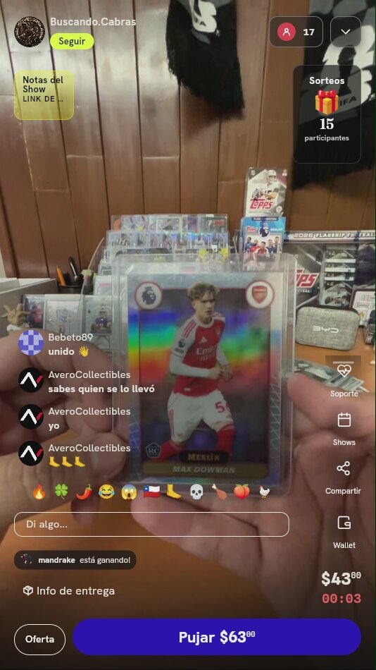 Carta Max Dowman Topps Merlin