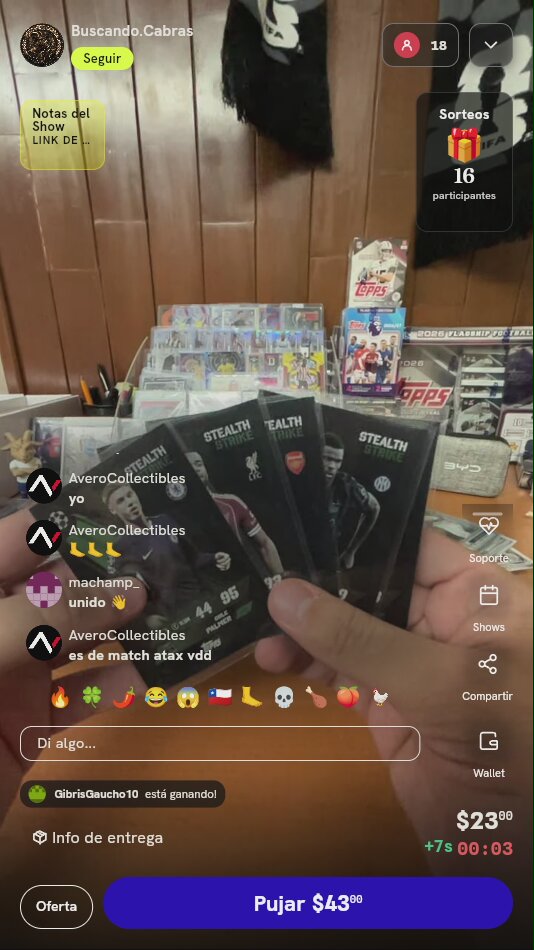 Lote de cartas Topps Match Attax