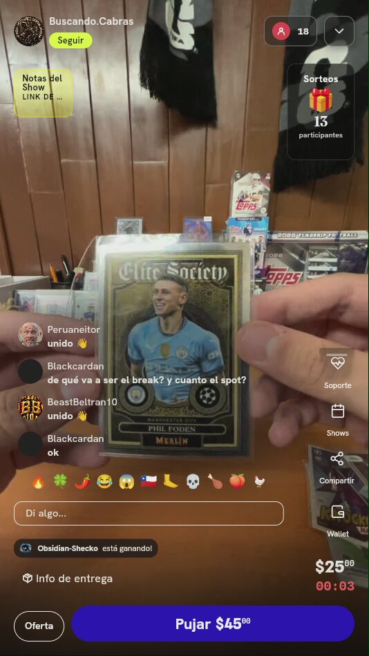 Carta Phil Foden Topps Merlin Elite Society