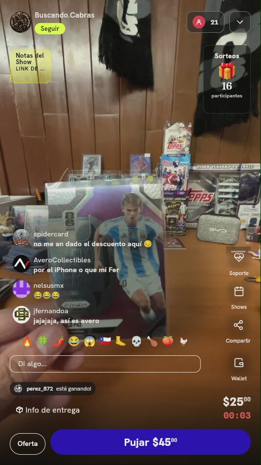 Carta Panini Prizm Nico Paz