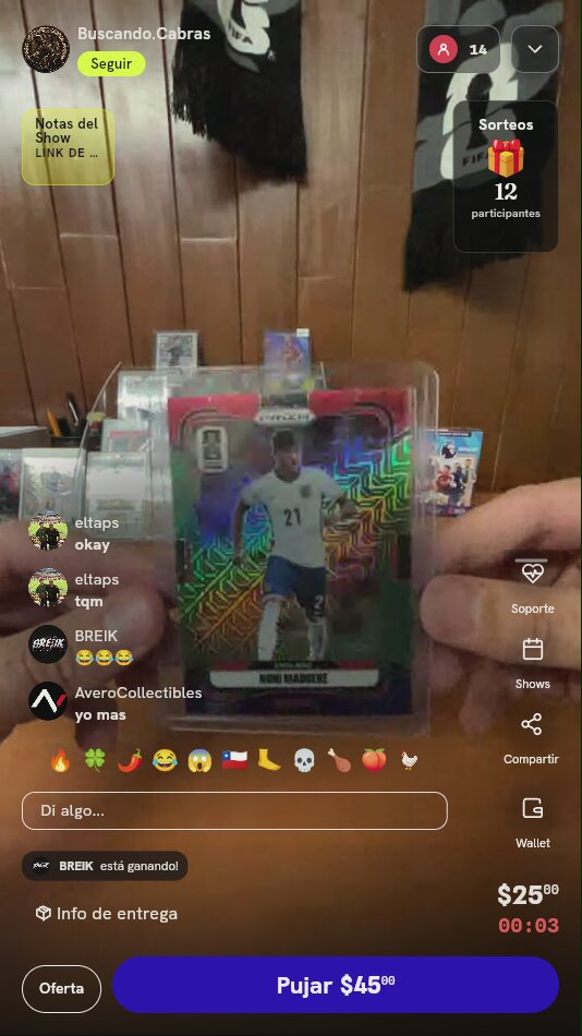 Carta Panini Prizm Noni Madueke