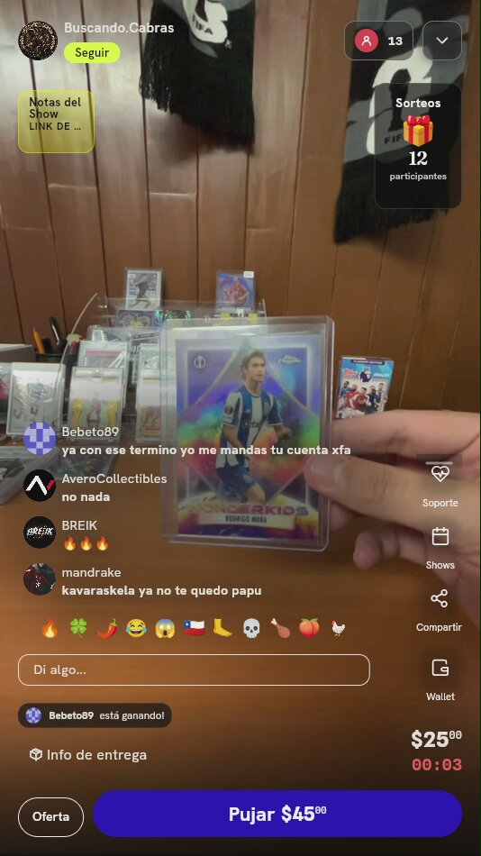Carta Rodrigo Mora Topps Chrome Wonderkids