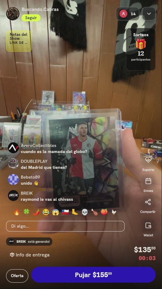 Carta Santiago Giménez Topps Crystal /50