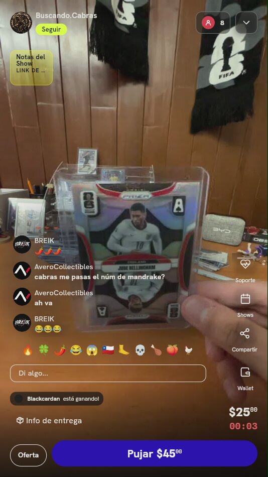 Carta Jude Bellingham Panini Prizm Aces