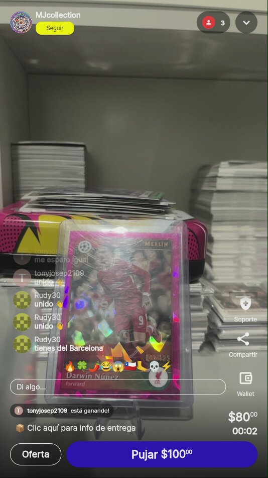 Darwin Núñez Merlin Card /125
