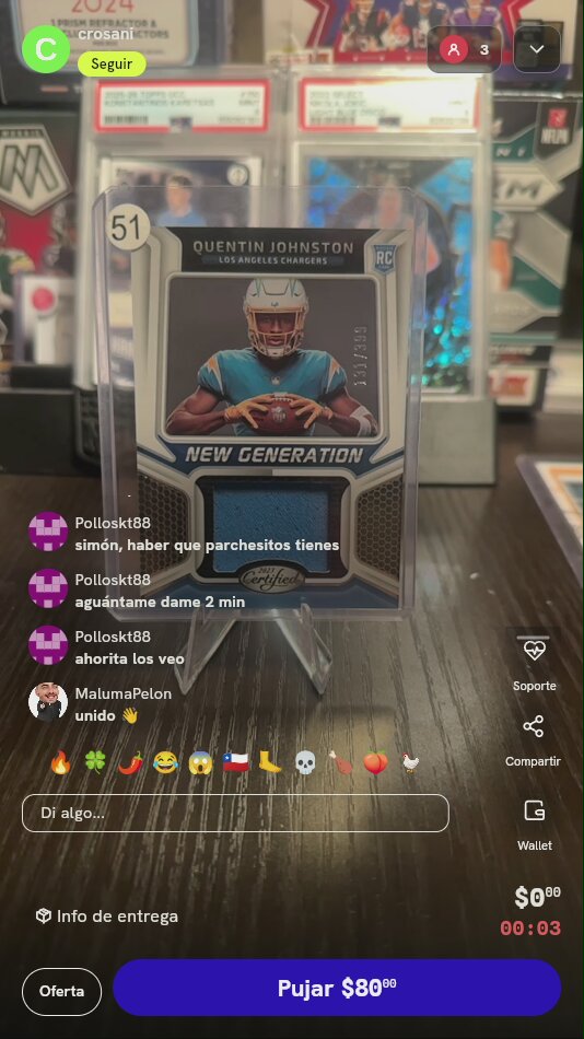 Carta Quentin Johnston Panini Certified