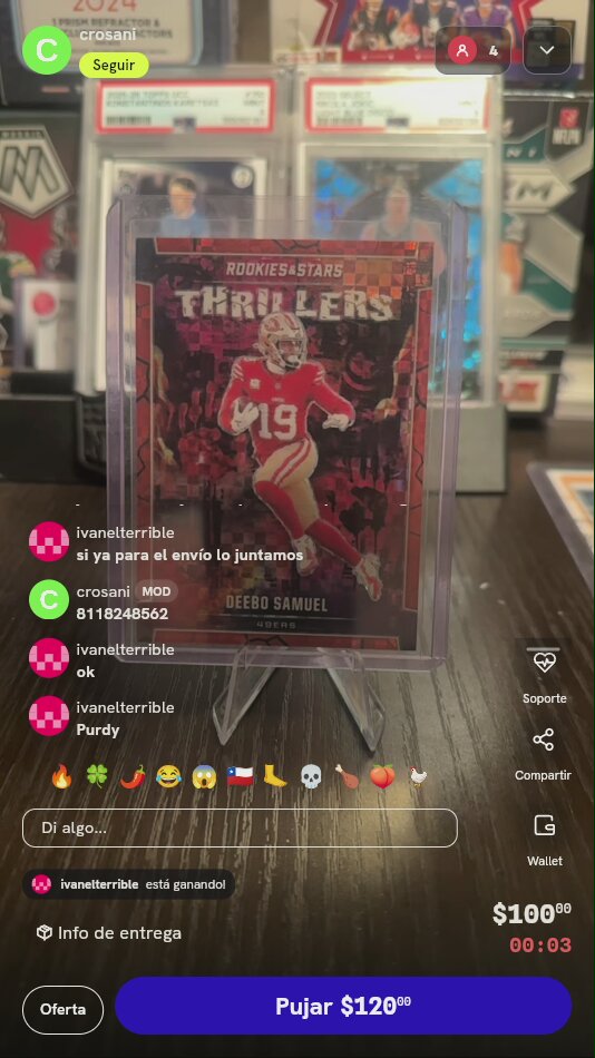 Carta Deebo Samuel Rookies & Stars