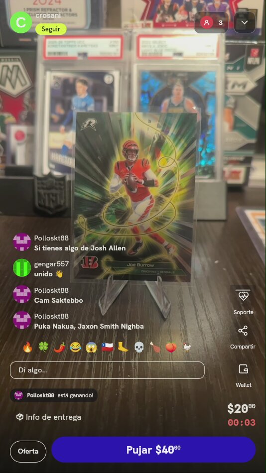 Carta Joe Burrow Panini Rookies & Stars