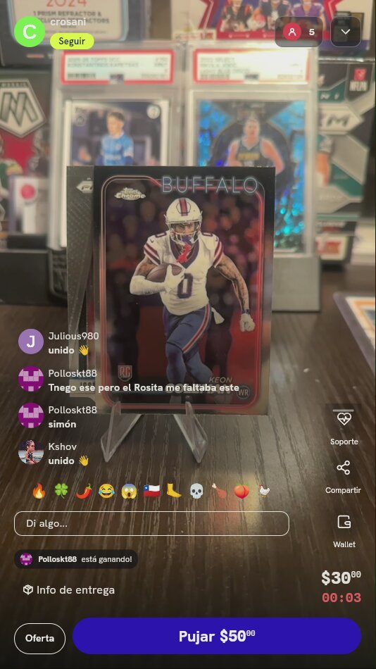 Carta Keon Coleman Topps Chrome 2024