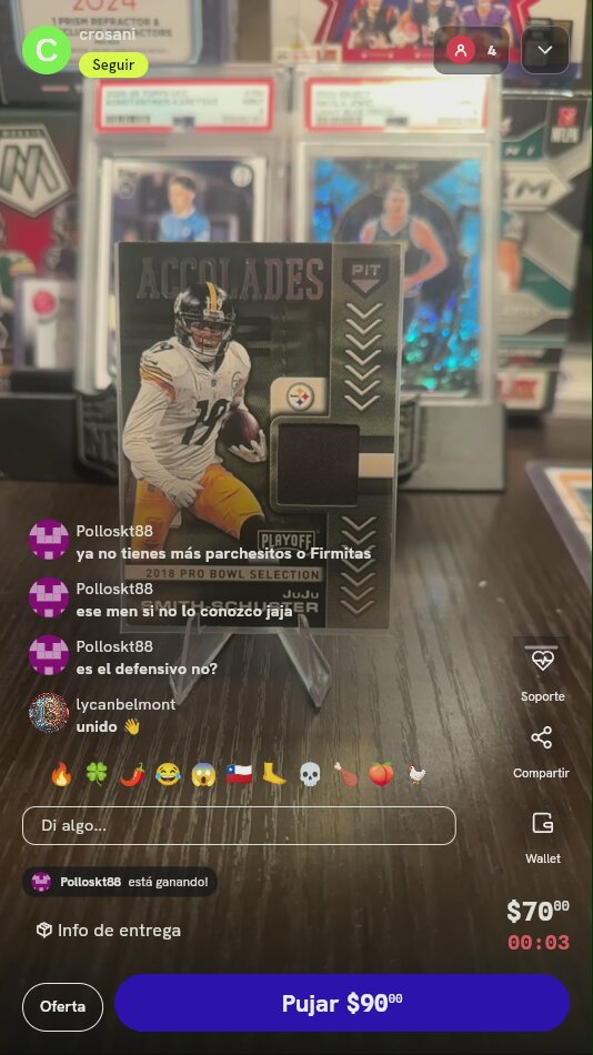 Carta JuJu Smith-Schuster Panini Playoff Accolades