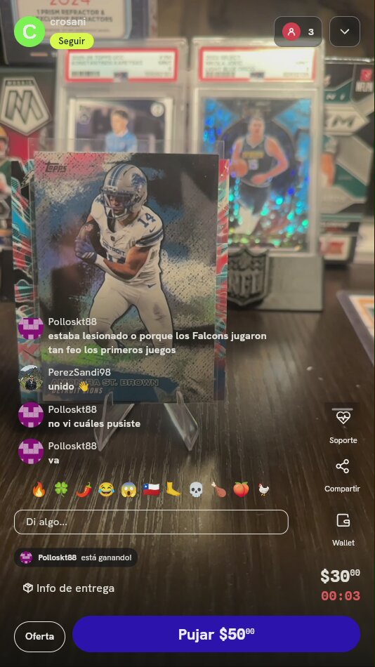 Tarjeta Amon-Ra St. Brown Topps Resurgence