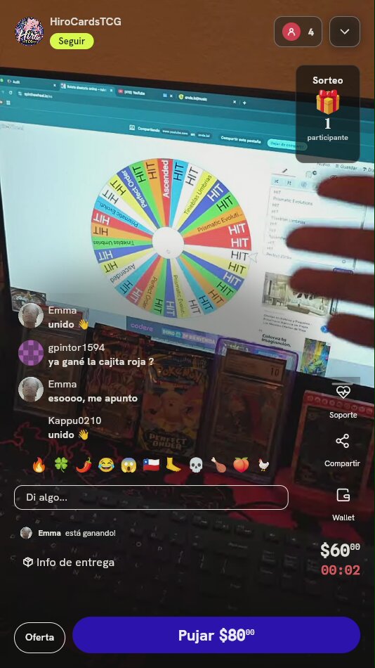 Giro en Ruleta Pokémon TCG