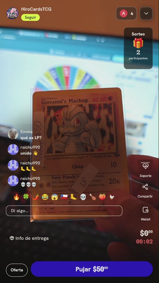Carta Pokémon Giovanni's Machop Gym Challenge