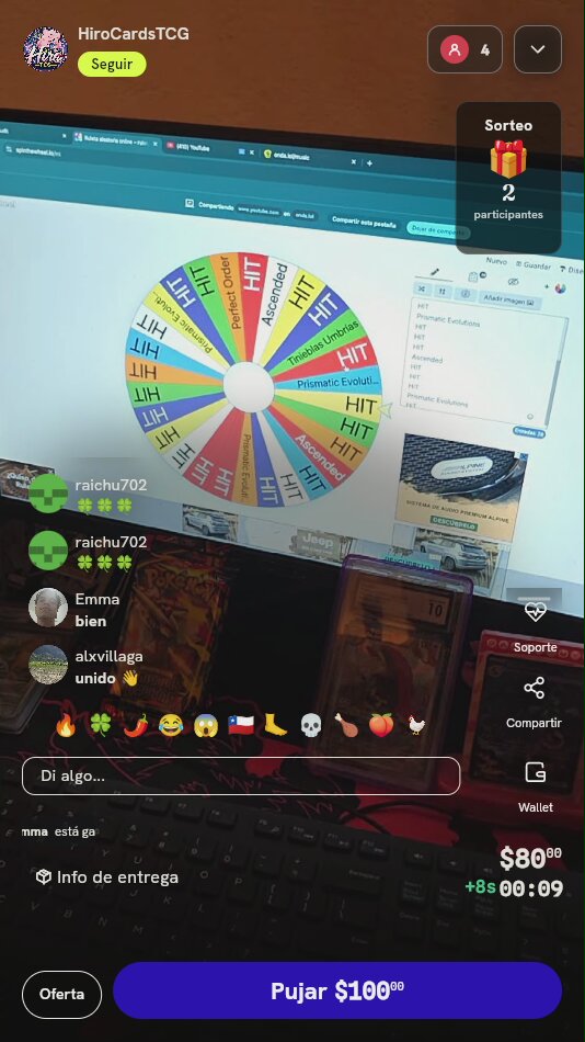 Giro de ruleta Pokémon TCG