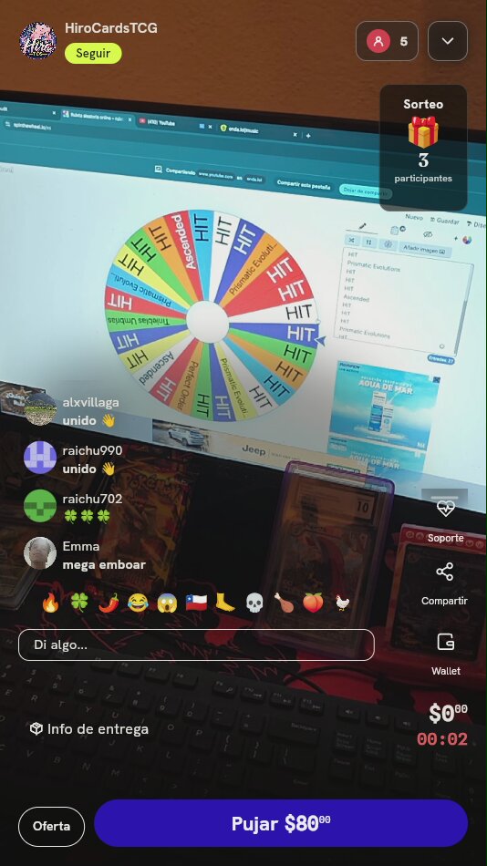 Tiro en Ruleta Misteriosa Pokémon