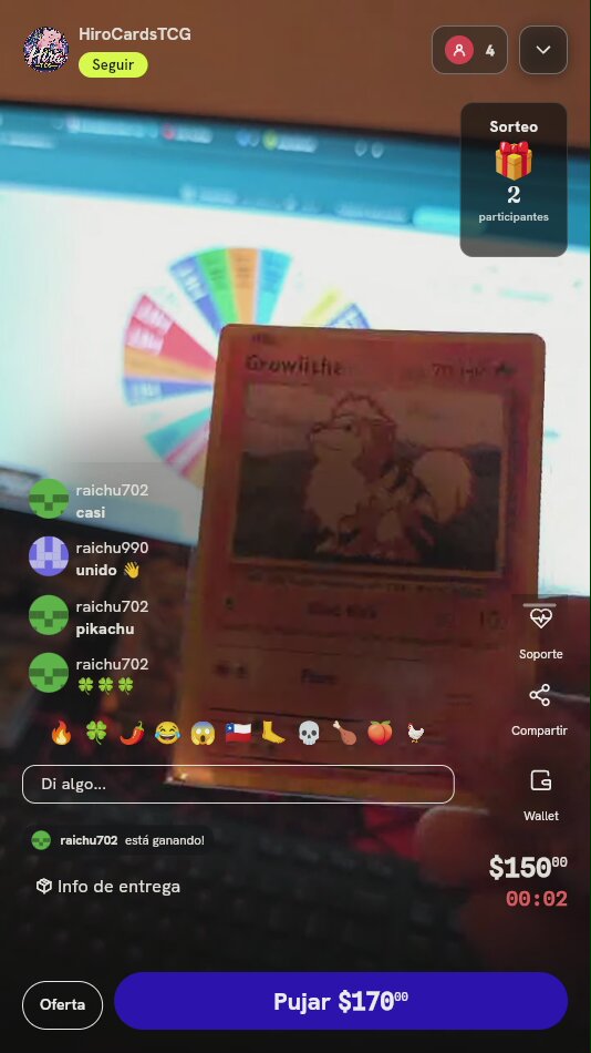 2 Giros en Ruleta + Growlithe Evolutions