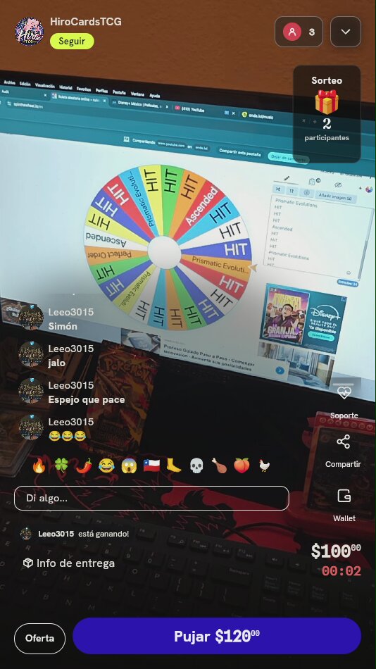 Giro de Ruleta Pokémon TCG
