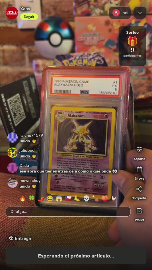 Carta Pokémon Alakazam Base Set PSA