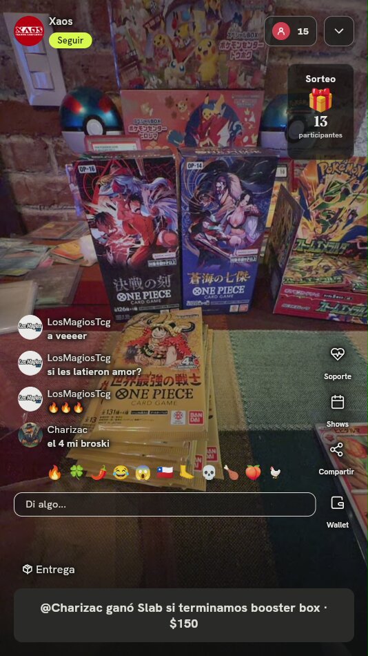 Lote Sobres One Piece Card Game
