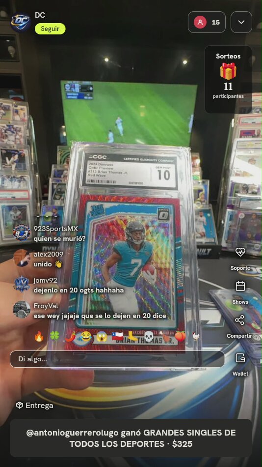 Brian Thomas Jr. Donruss Optic CGC 10