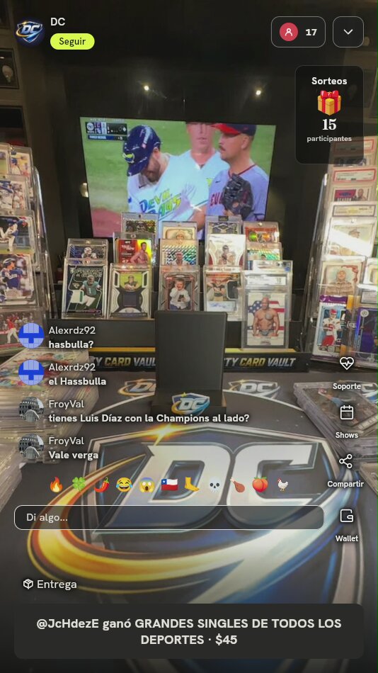 Carta Topps Luis Díaz Trophy Chasers